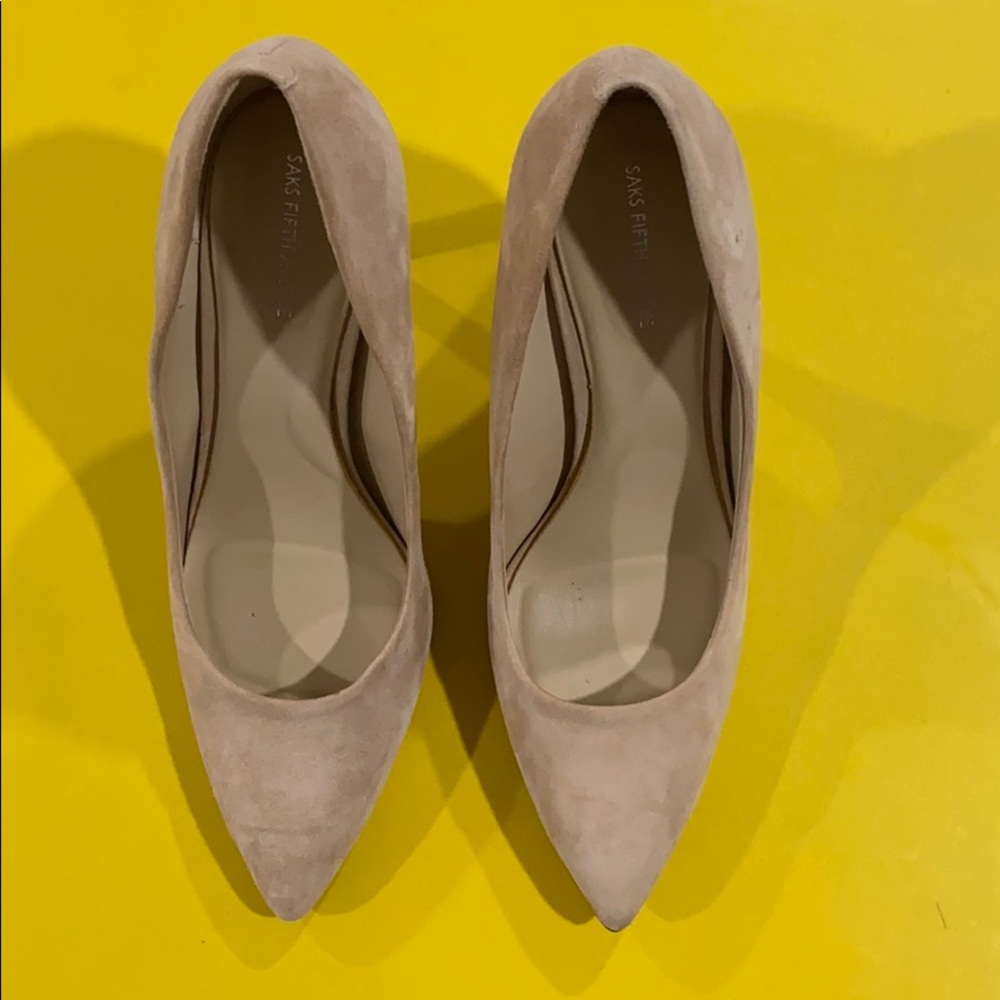 High Heel Beige Suede shoes